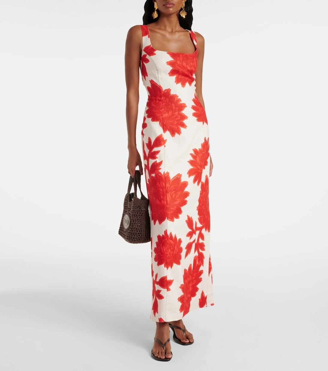 SIR - Floral linen maxi dress