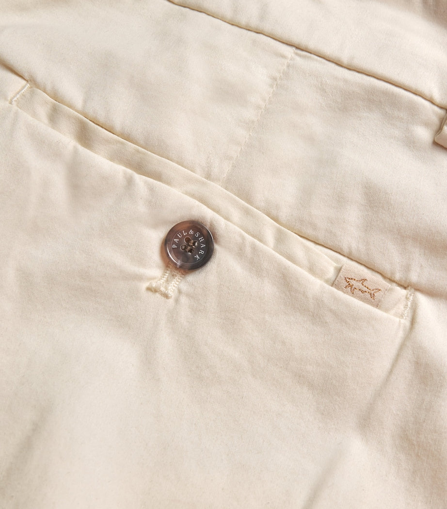 Paul & Shark Cotton-Silk-Blend Straight Chinos