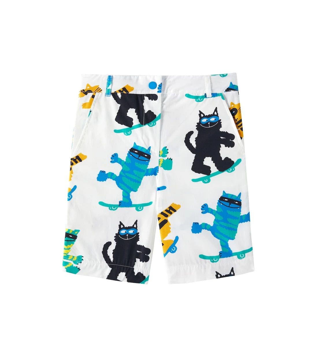 Stella McCartney Kids - Printed cotton Bermuda shorts