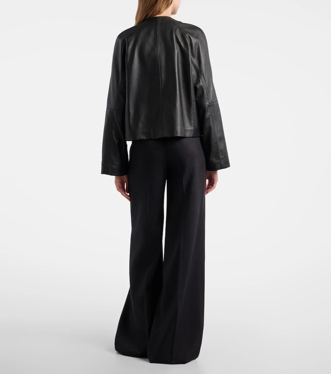 Max Mara - Linen and silk twill wide-leg pants