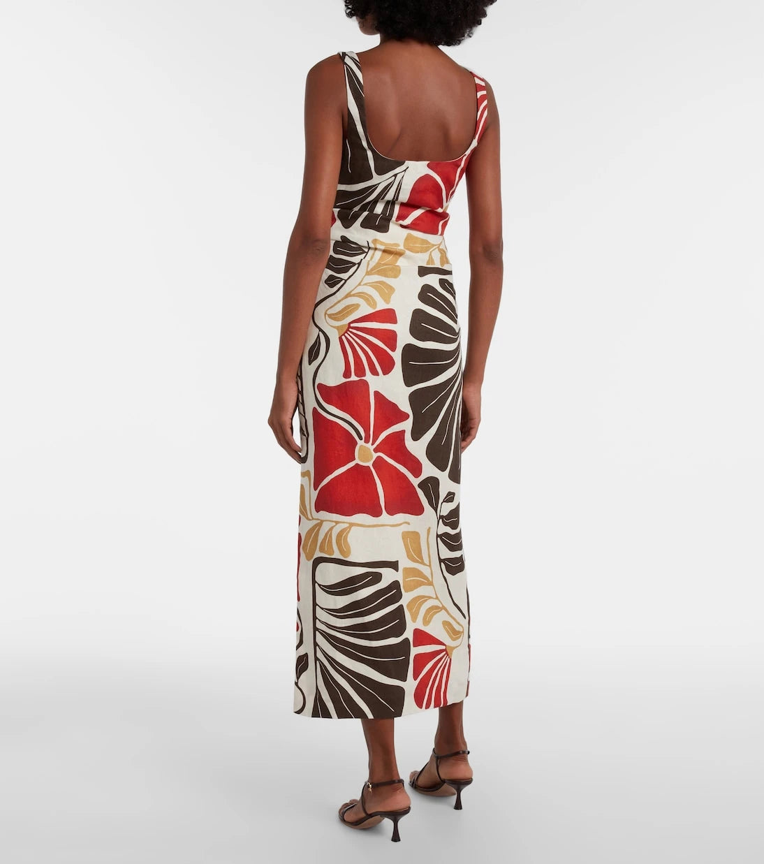 SIR - Julietta floral linen midi dress