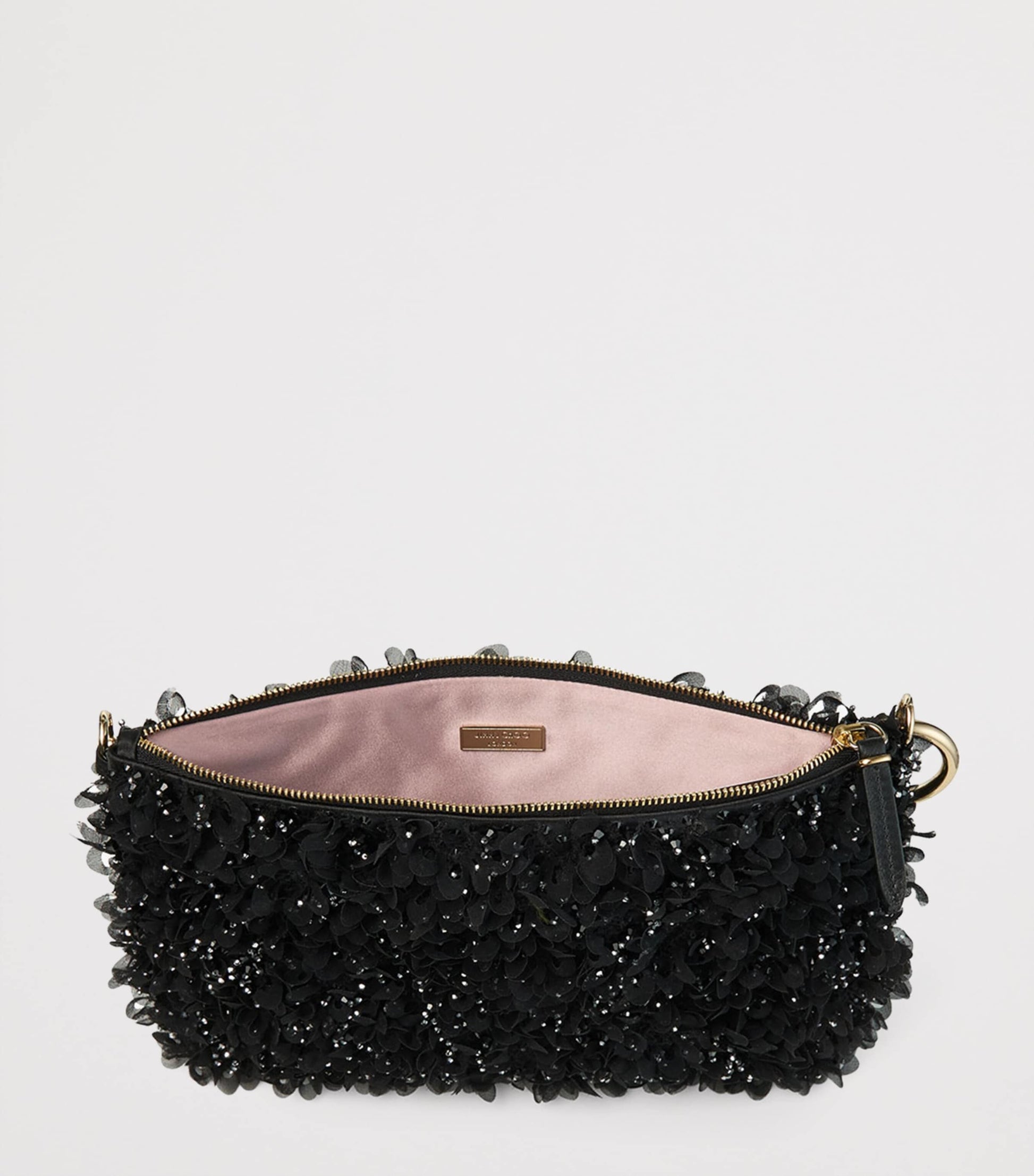 Jimmy Choo Callie Crystal-Embellished Satin Clutch Bag