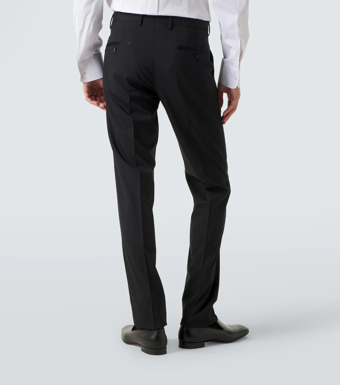 Dolce&Gabbana - Wool and silk-blend tuxedo pants