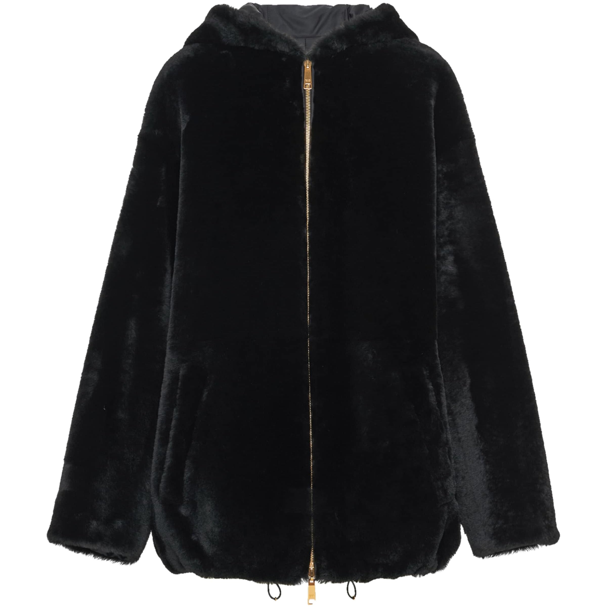 Prada Black Shearling Reversible Jacket