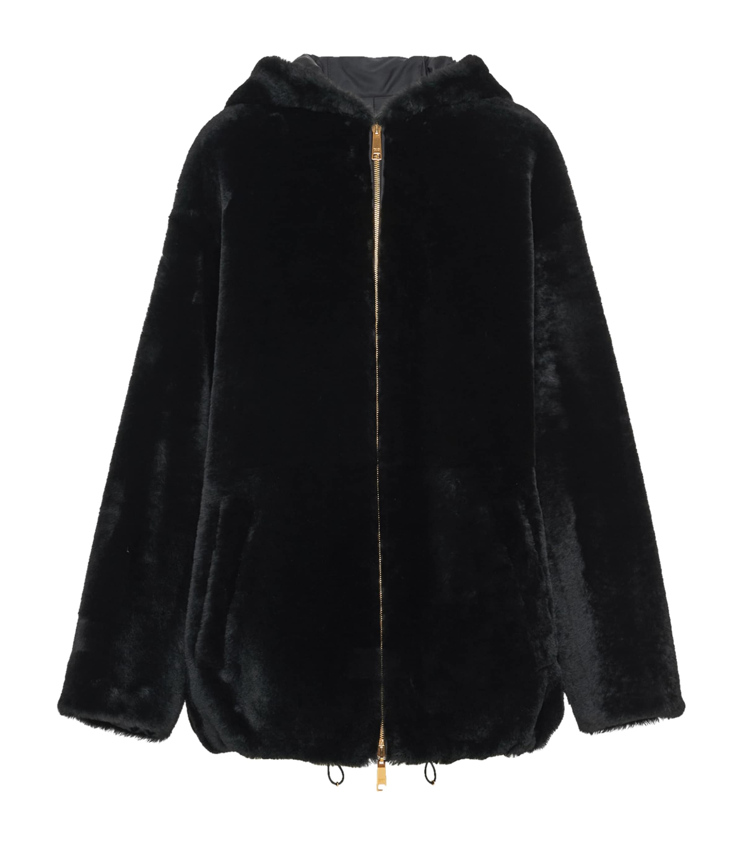 Prada Black Shearling Reversible Jacket
