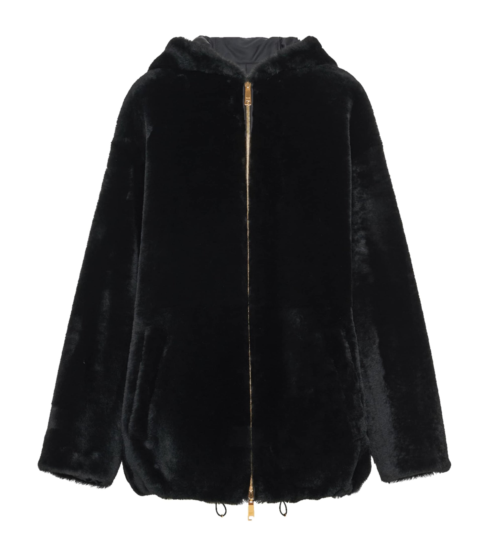 Prada Black Shearling Reversible Jacket