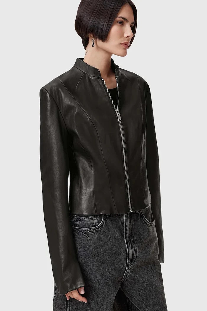 Кожено яке AllSaints SADLER