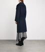 MAX&Co. Blue Wool-Cashmere Wrap Coat