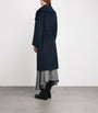 MAX&Co. Blue Wool-Cashmere Wrap Coat