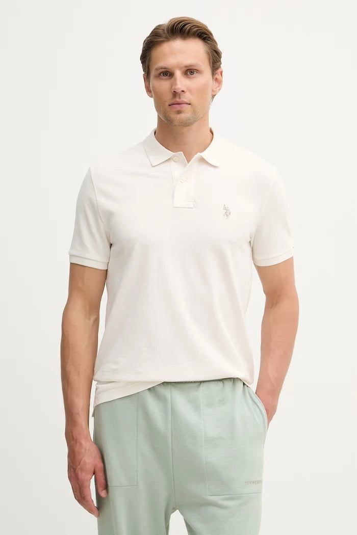 U.S. Polo Assn. Erkek Pamuklu Polo Tişört DHM PIQUE
