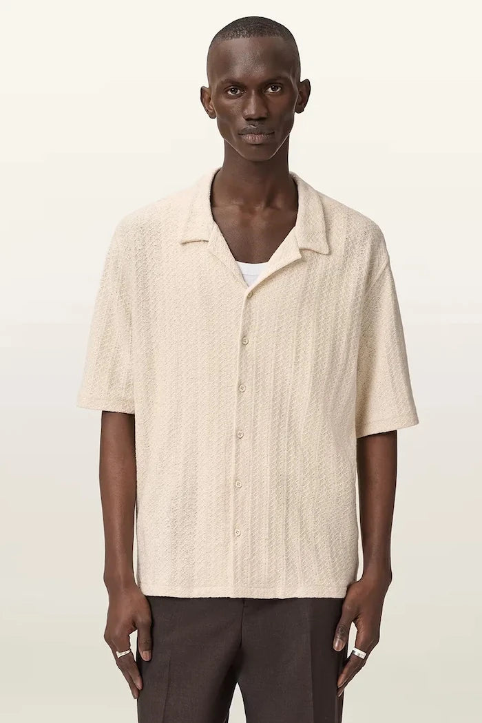 Памучна риза AllSaints TRACE