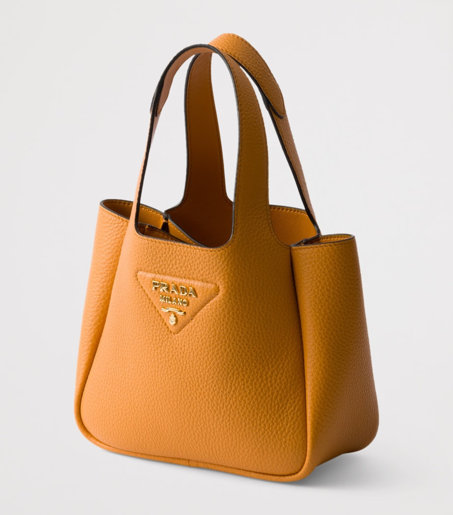 Prada Orange Mini Leather Top-Handle Bag