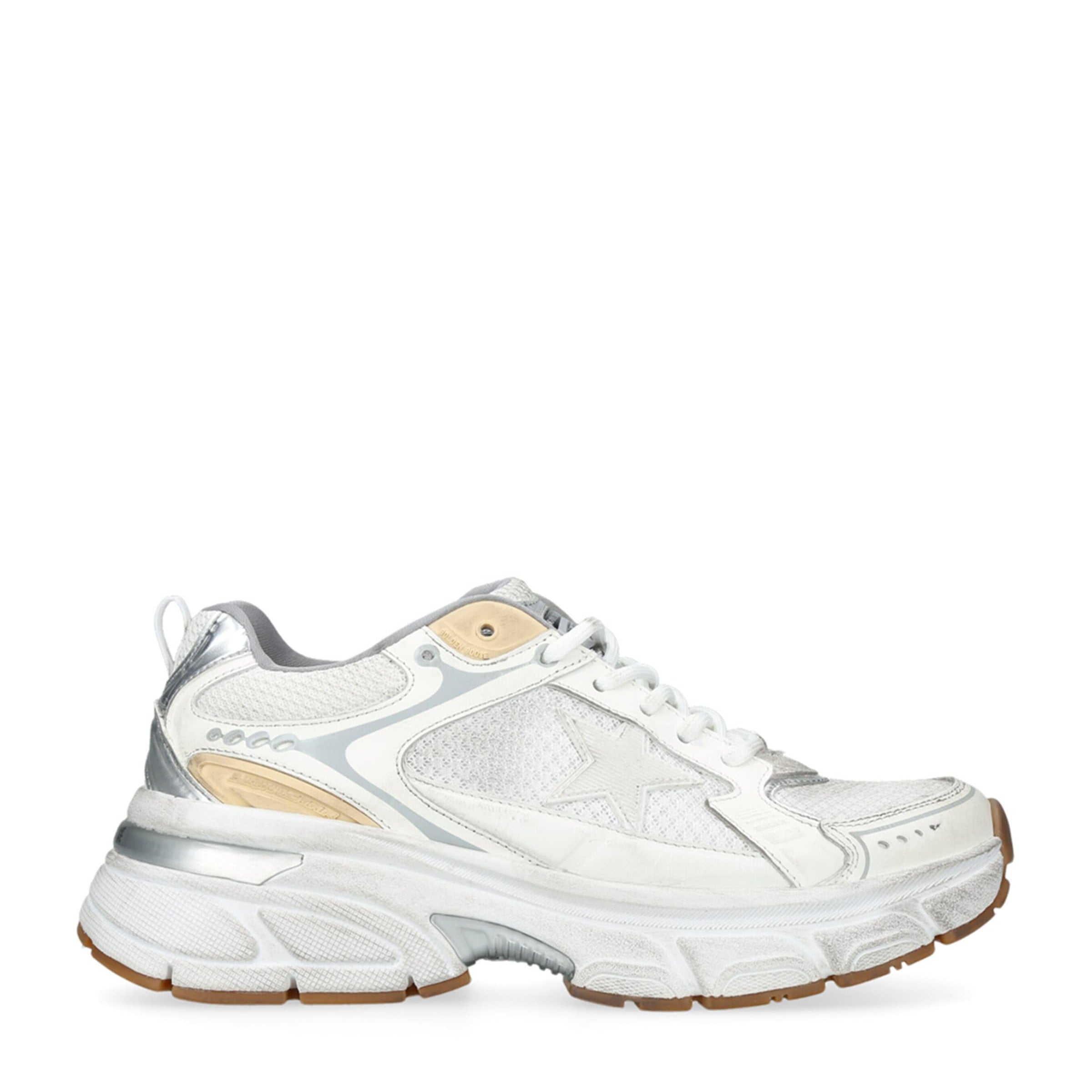 White Leather Light Star Sneakers