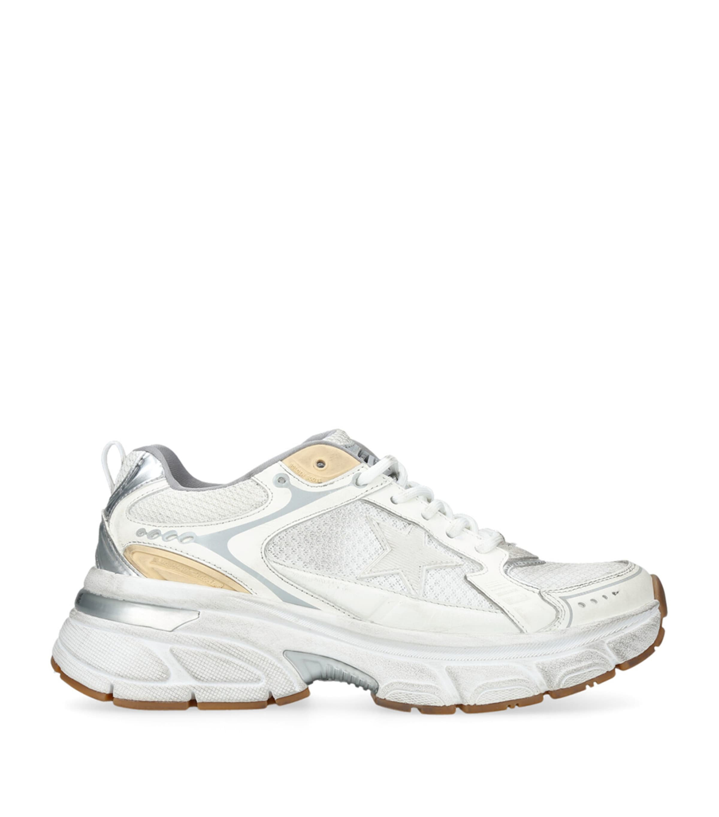 White Leather Light Star Sneakers