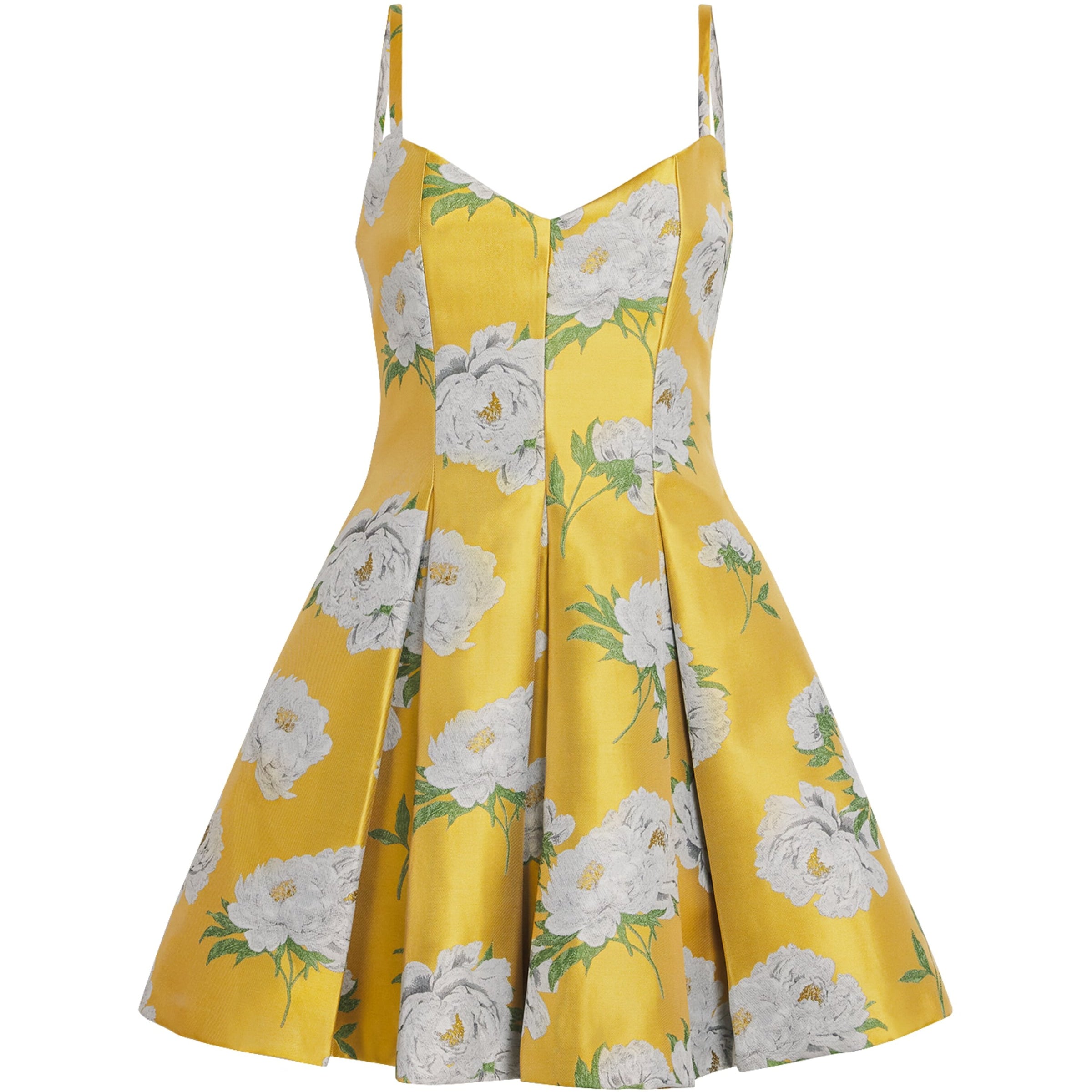 Pleated Isabelle Mini Dress FLRL CF GLDN HR C766