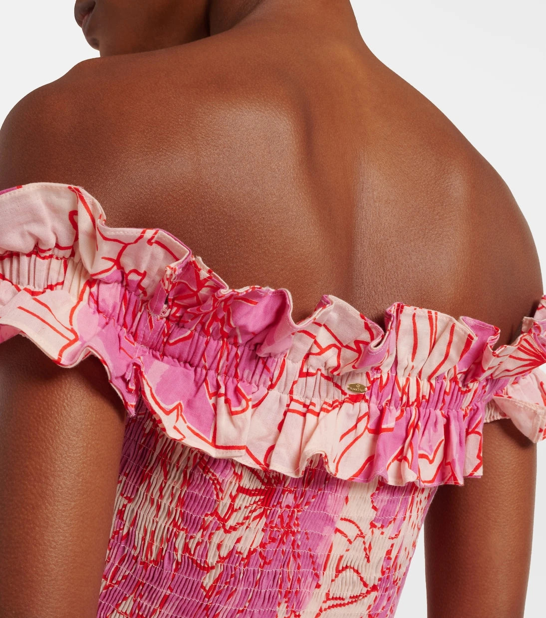 Poupette St Barth - Suzanne off-shoulder cotton maxi dress