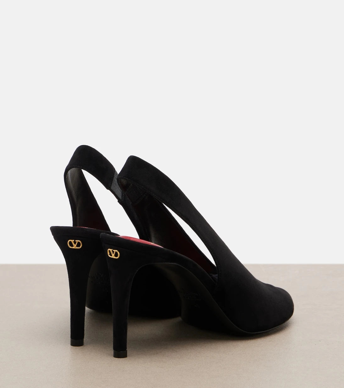 Valentino Garavani - Révélé suede peep-toe pumps