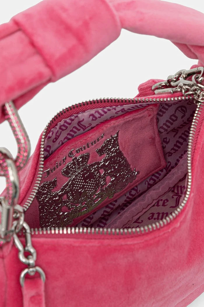 Juicy Couture kadife kadın hobo çanta Blossom