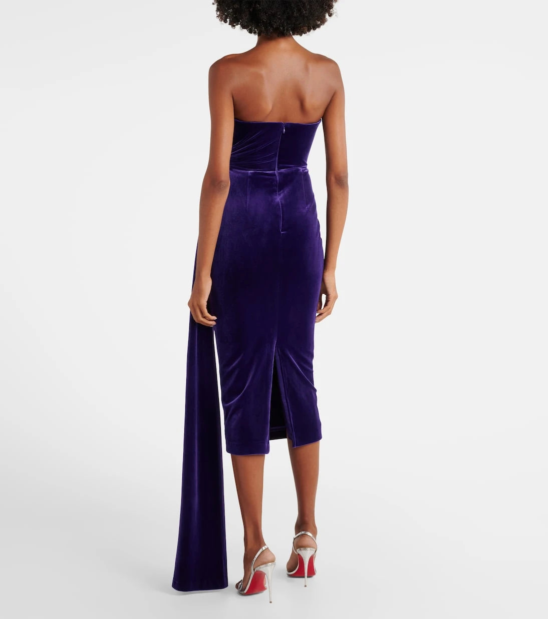 Alex Perry - Draped velvet corset gown