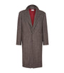 Cashmere-Silk Chevron Overcoat