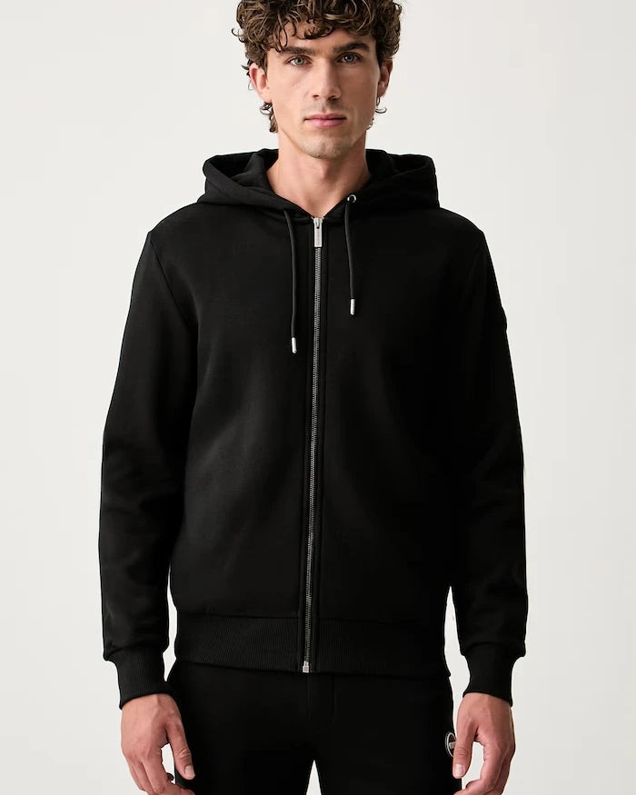 Colmar fermuarlı kapüşonlu erkek pamuklu sweatshirt
