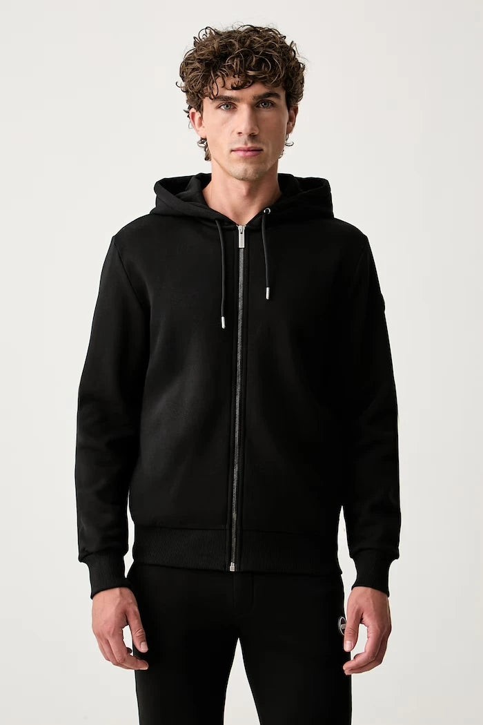 Colmar fermuarlı kapüşonlu erkek pamuklu sweatshirt