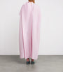 Pink Silk Oshsone Midi Dress