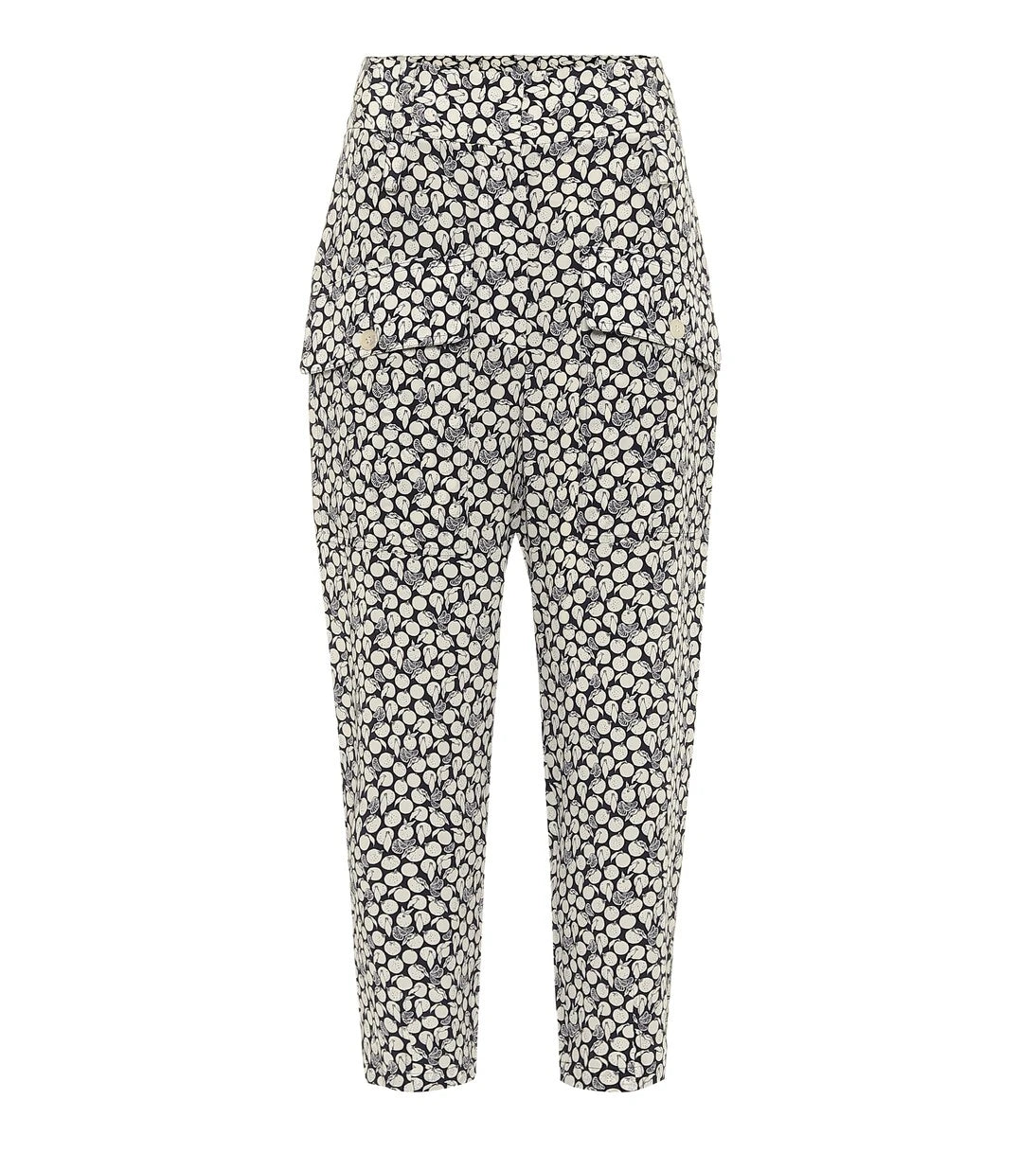 Stella McCartney - Cecilia printed silk cropped pants
