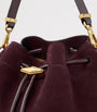 Jimmy Choo Medium Suede Cinch Shoulder Bag