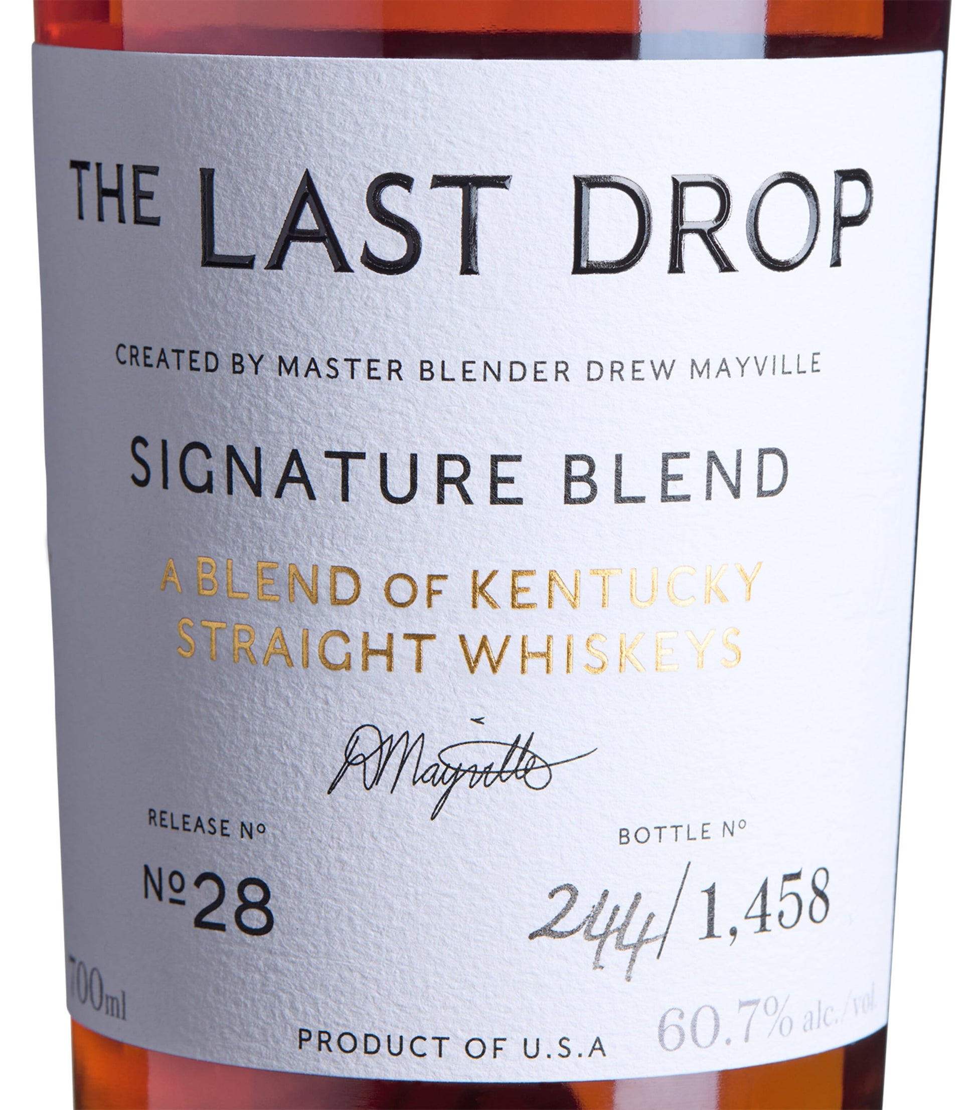 The Last Drop Distillers The Last Drop Release No. 28: Kentucky Straight Signature Blend Whisky (70cl)