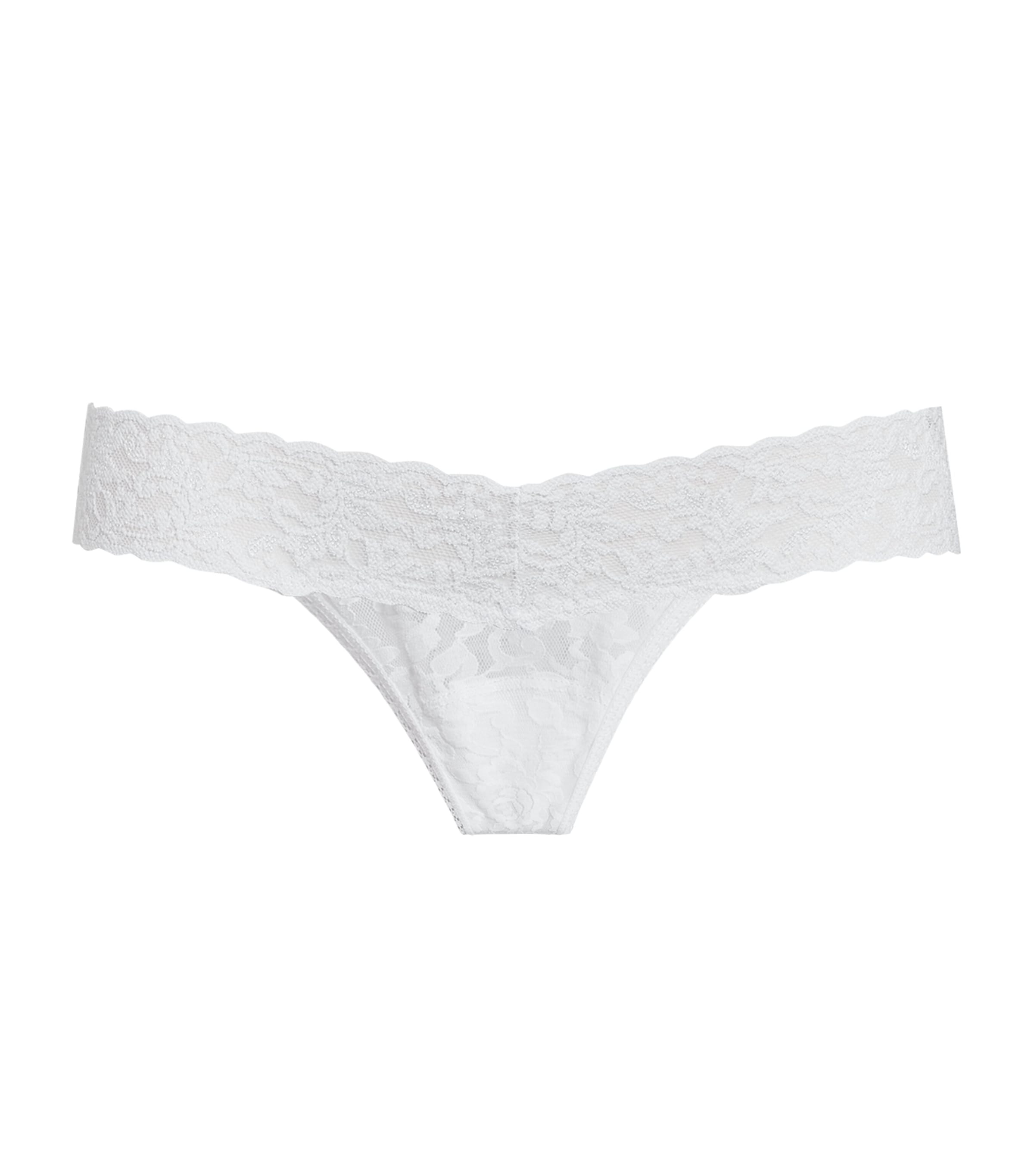 White Low-Rise Thong (Pack of 3)