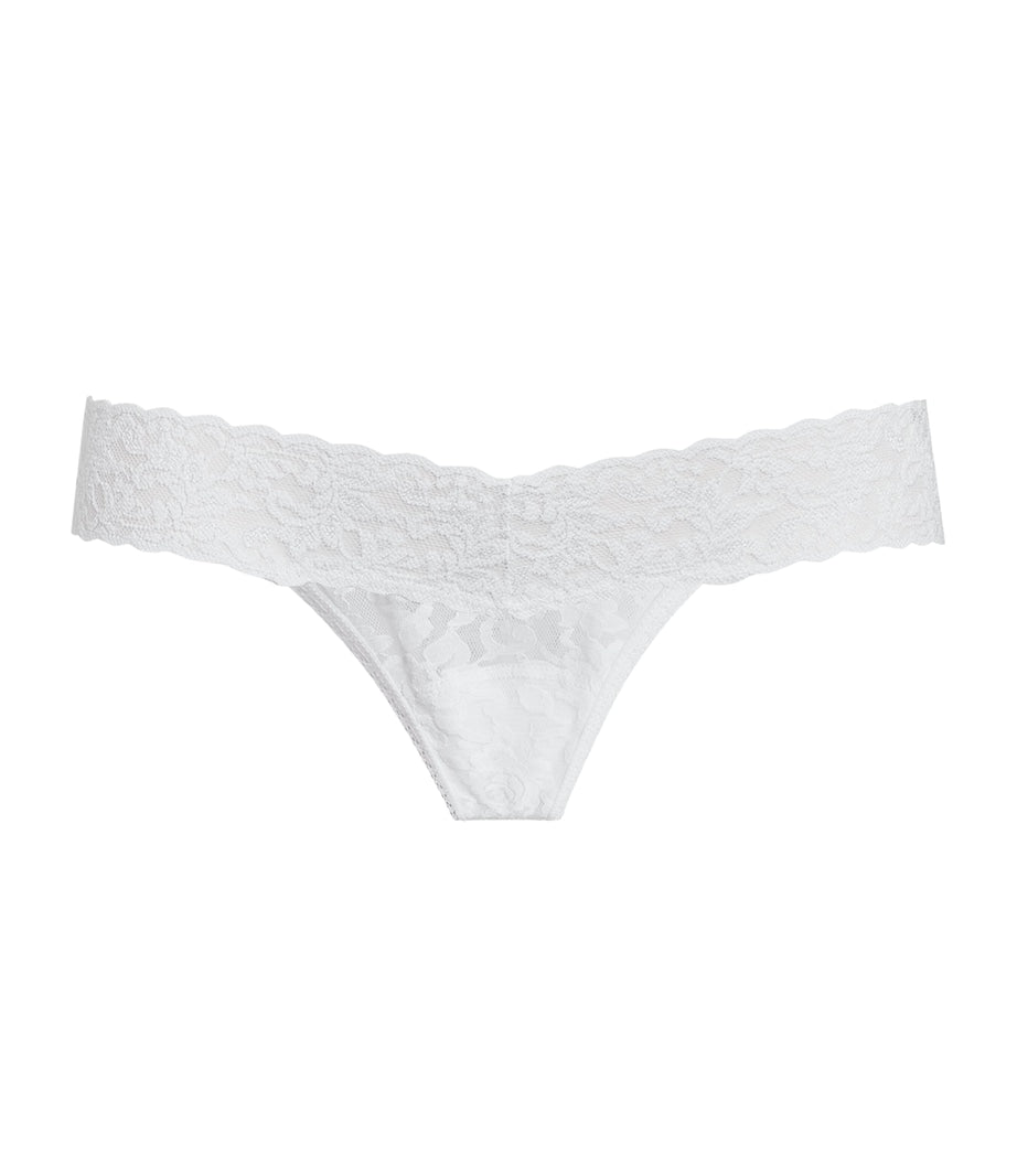 Hanky Panky White Low-Rise Thong (Pack of 3)