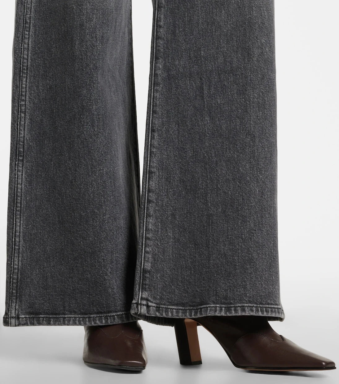 Khaite - Nevada leather ankle boots
