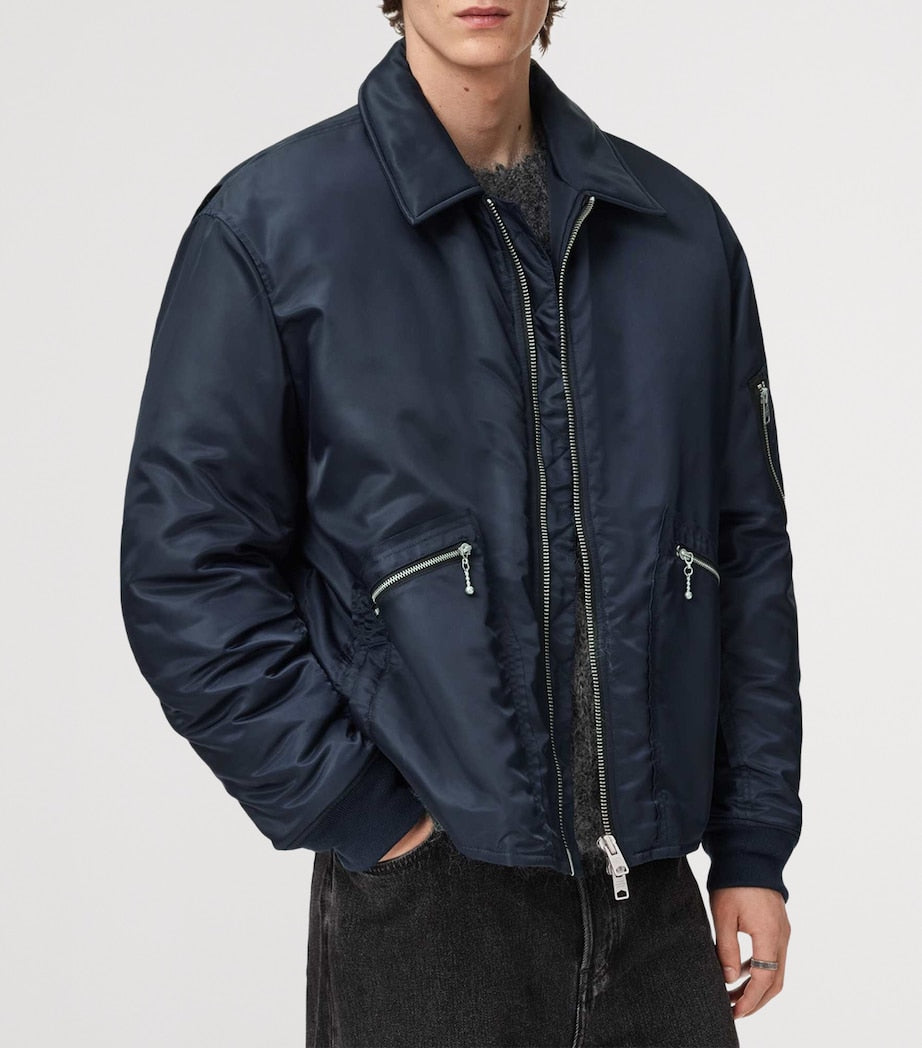 Blue Fallon Bomber Jacket