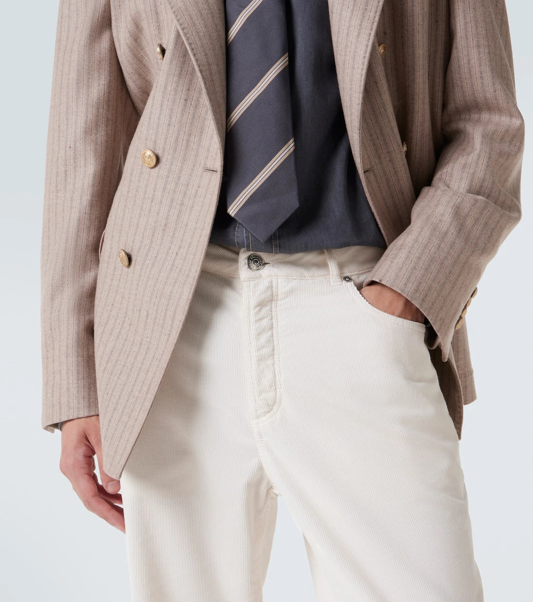 Brunello Cucinelli - Cotton corduroy straight pants