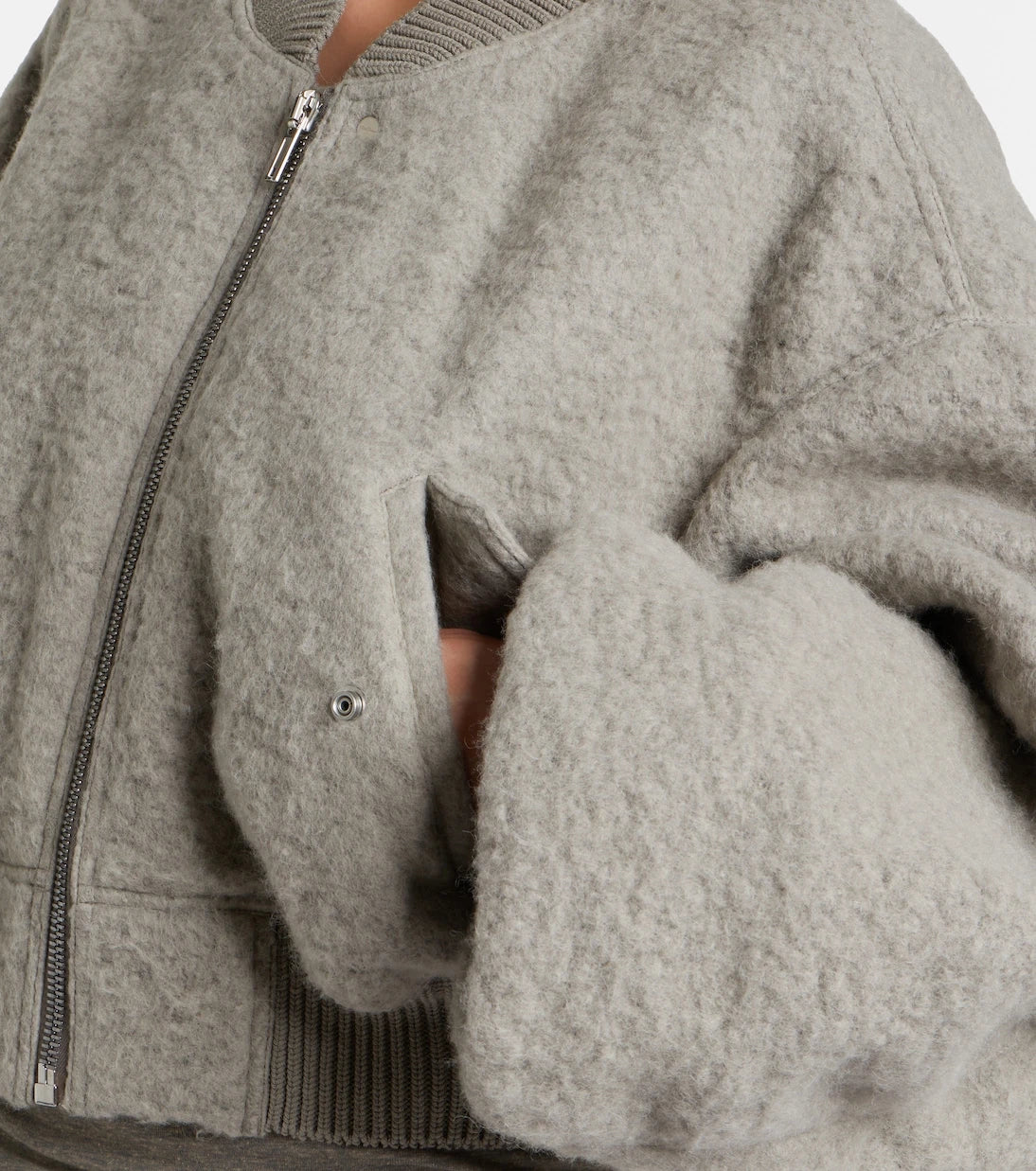 Rick Owens - Secchia alpaca and wool-blend bomber jacket
