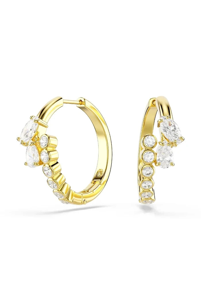 Swarovski kadın altın kaplama zirkonlu küpeler MESMERA