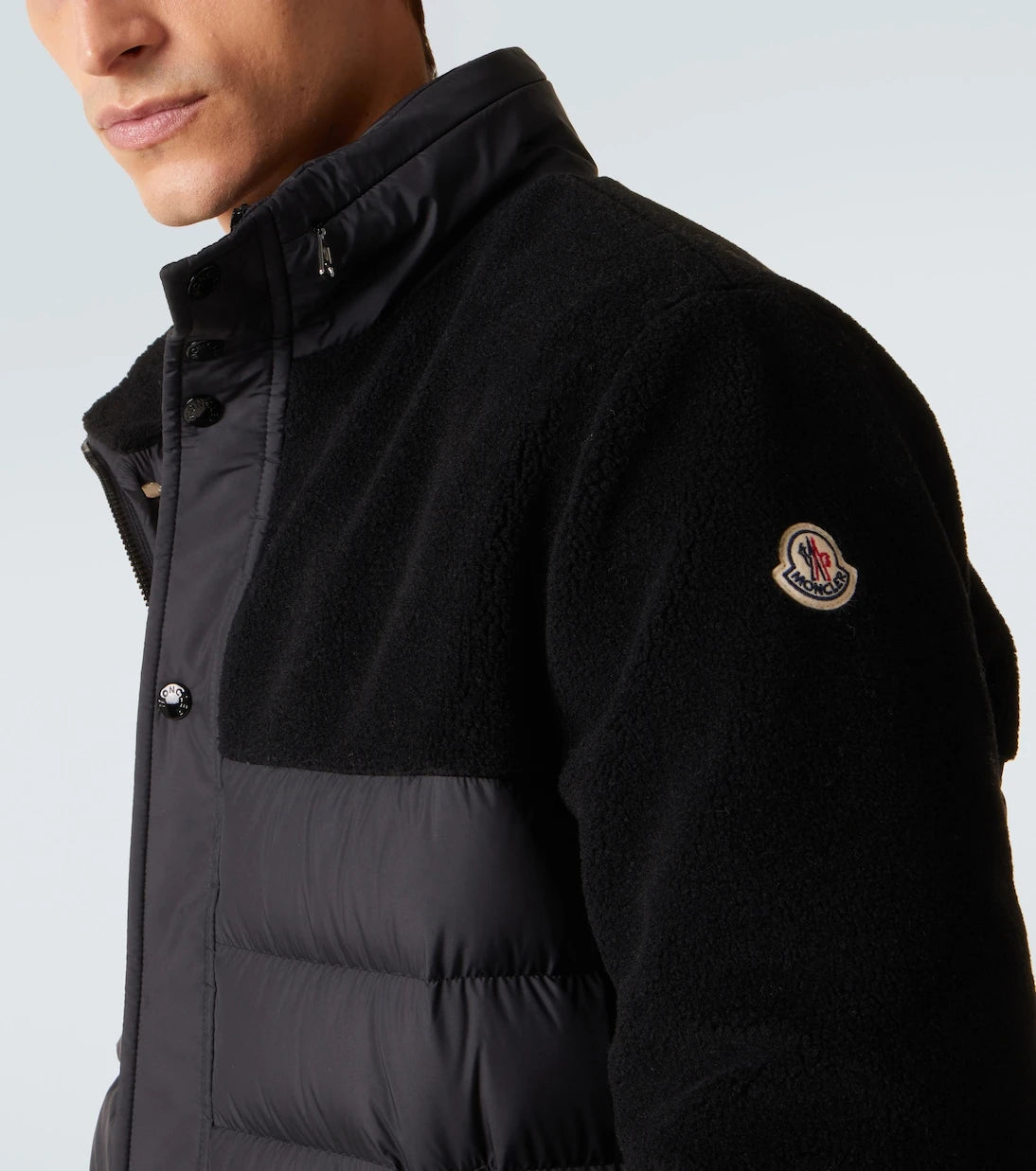 Moncler - Mistral down-paneled teddy jacket