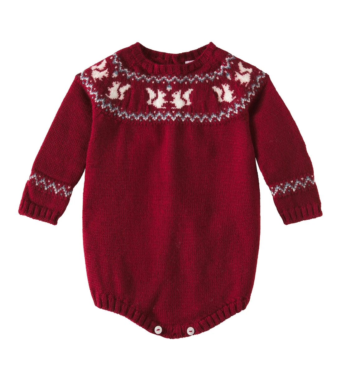 La Coqueta - Baby Fair Isle wool bodysuit