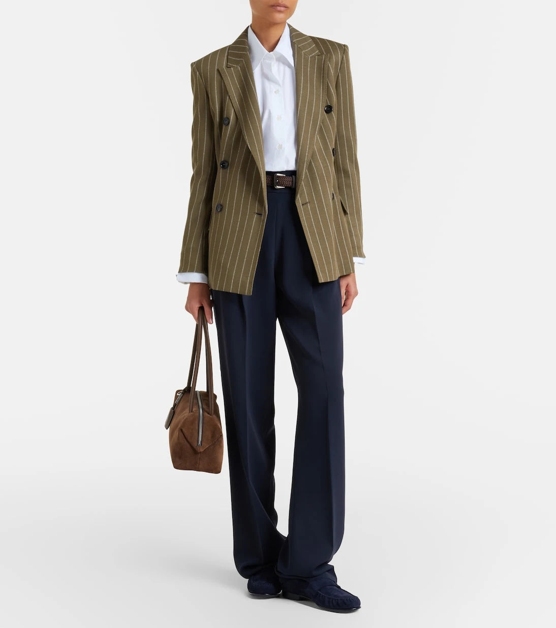 Max Mara - Large suede shoulder bag