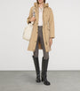 Burberry Beige Nylon Quilted Hooded Parka
