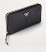 Prada Leather Zip-Around Wallet
