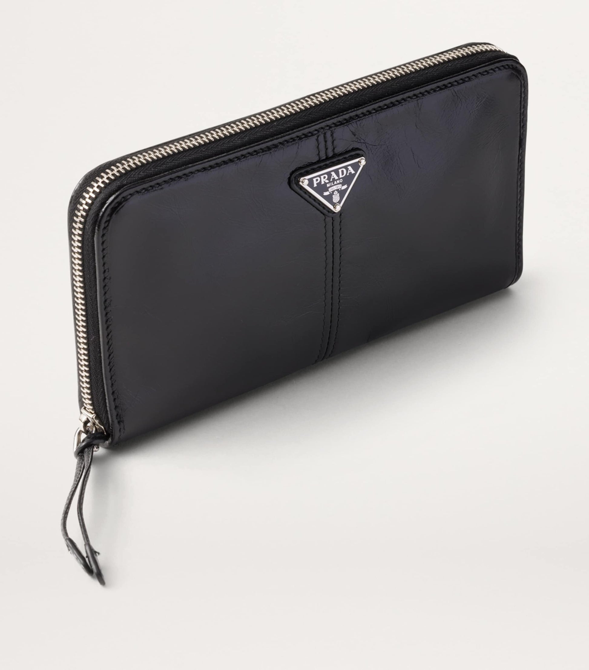 Prada Leather Zip-Around Wallet