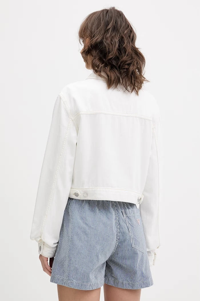 Guess Jeans дънково яке дамско с памук