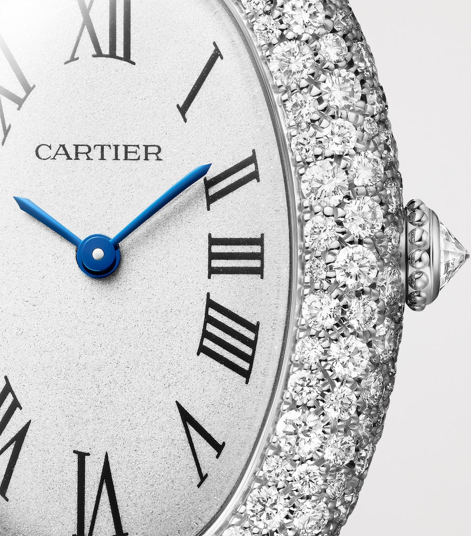 Cartier White Gold and Diamond Baignoire Watch 26mm