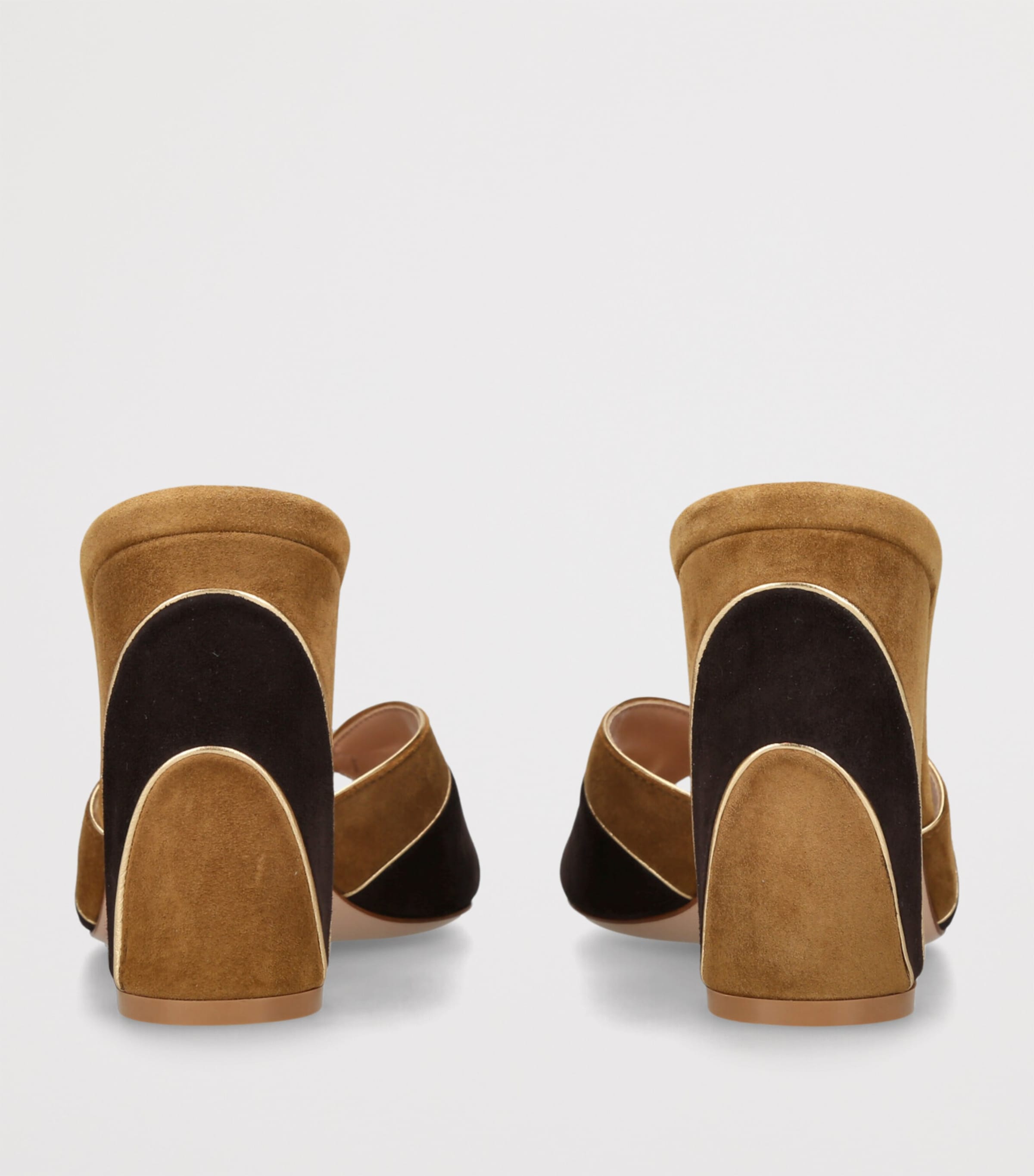 Gianvito Rossi Beige Suede Heeled Mules 95