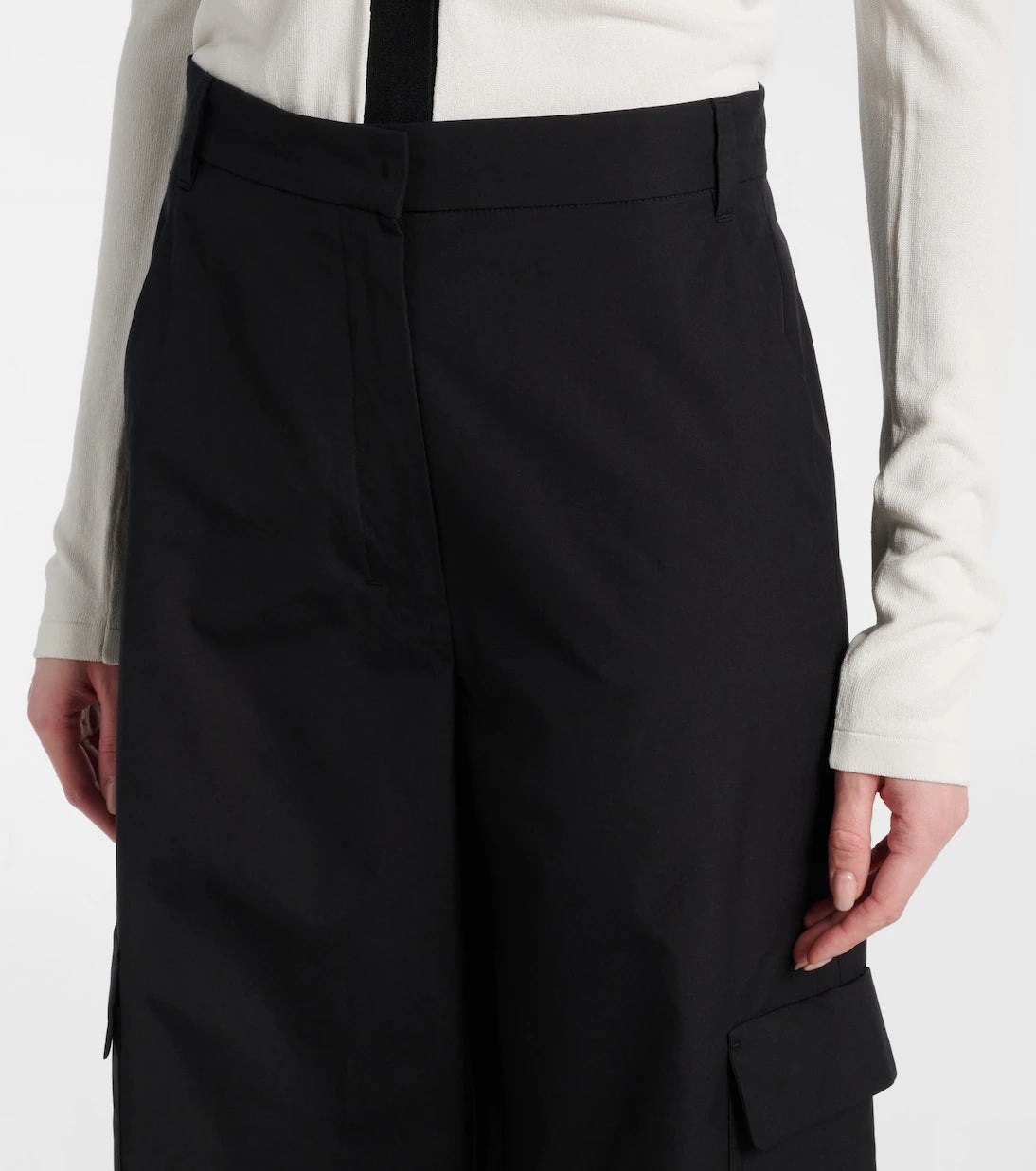 'S Max Mara - Gloria high-rise cotton cargo pants