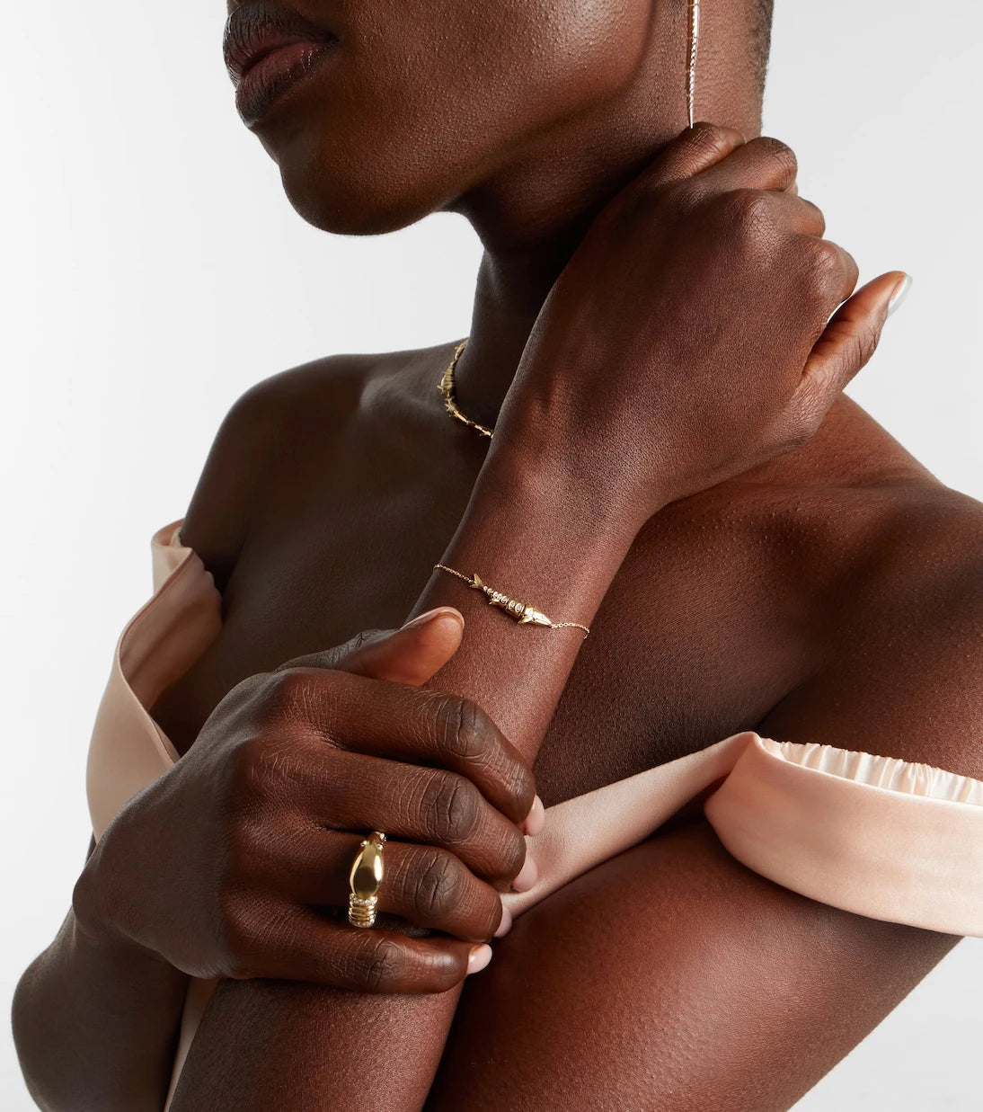Yvonne Léon - Marlin 9kt gold chain bracelet with diamonds