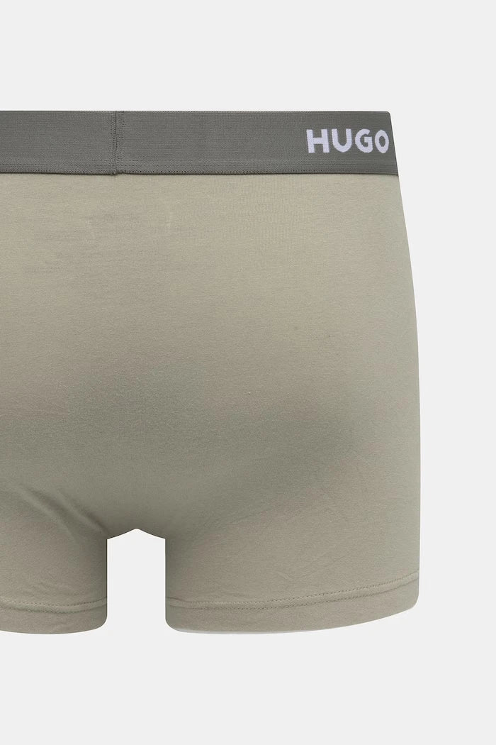 HUGO erkek pamuk elastan boxer şort TRIPLET DESIGN 3'lü set