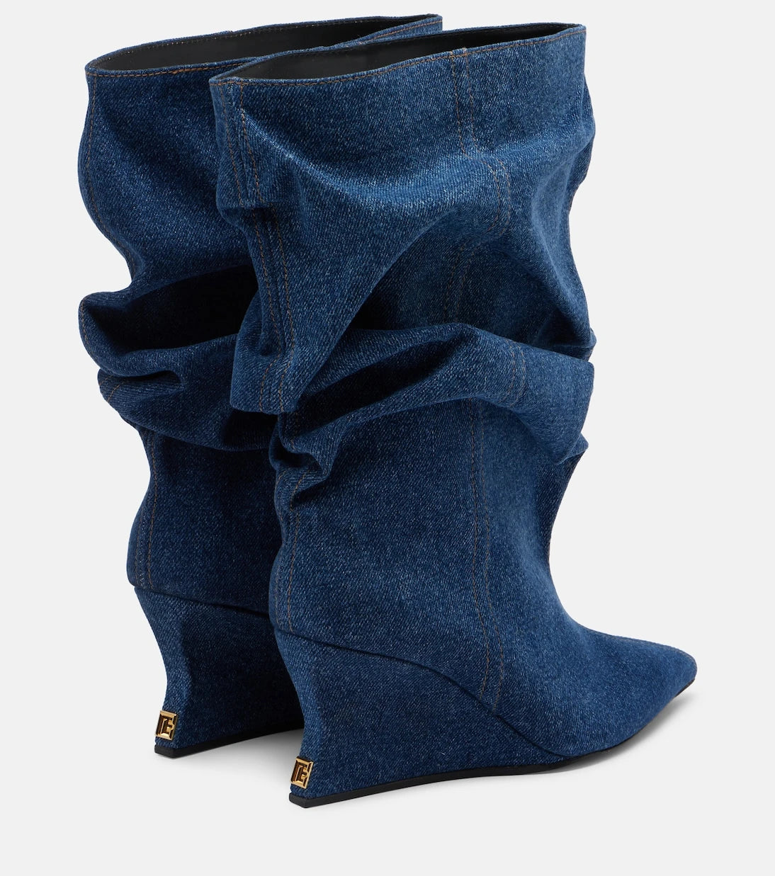 Balmain - Denim ankle boots
